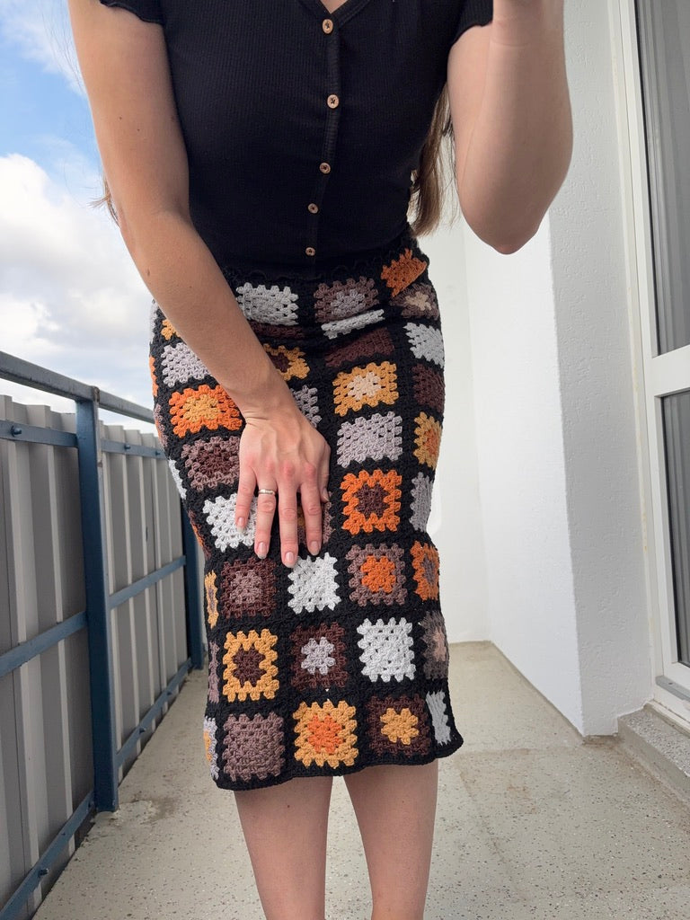 EN | CROCHET PATTERN Granny-Square-Skirt
