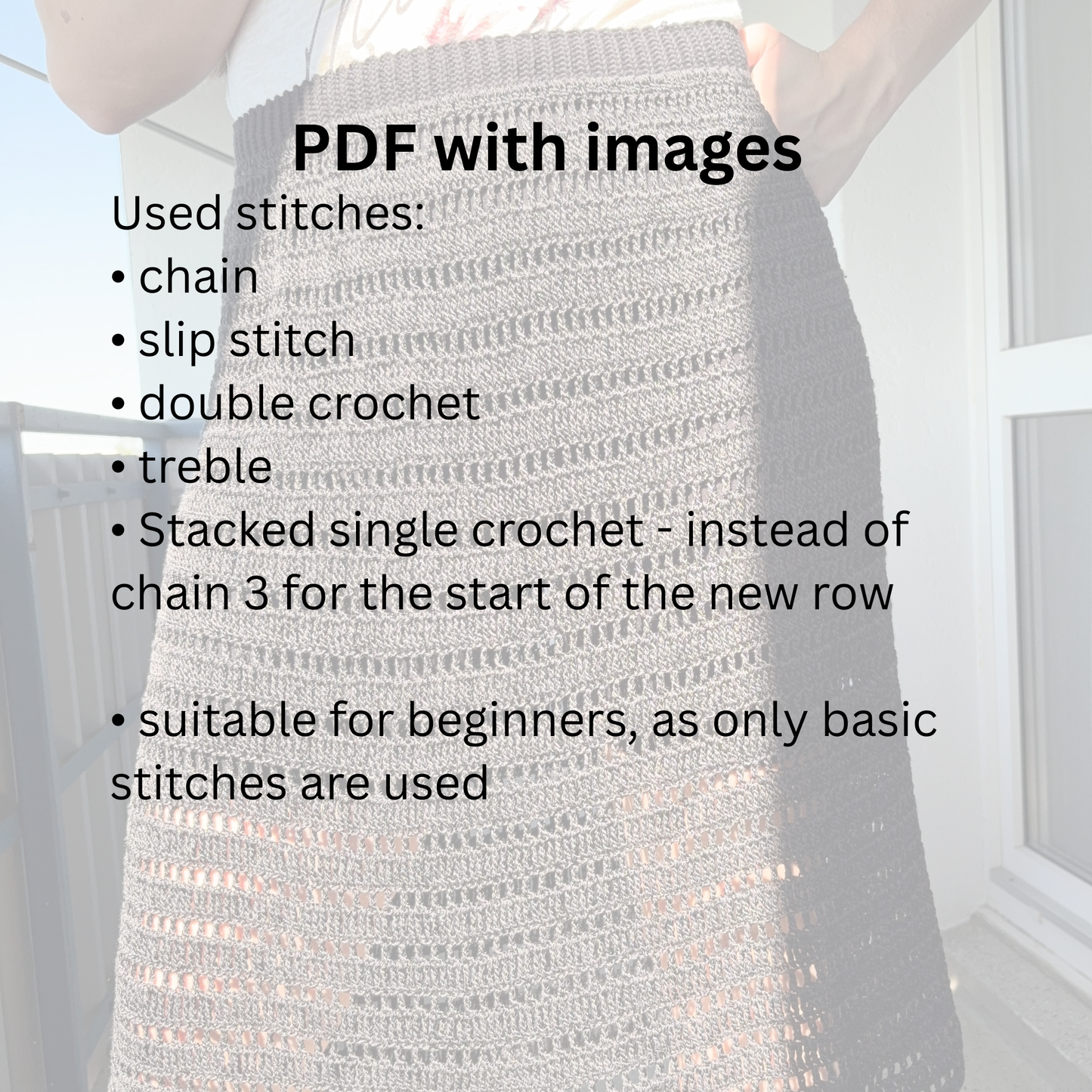 EN | CROCHET PATTERN Mesh Skirt