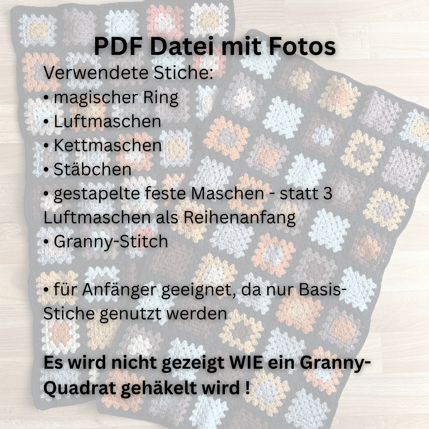 DE | HÄKELANLEITUNG Granny-Square-Rock
