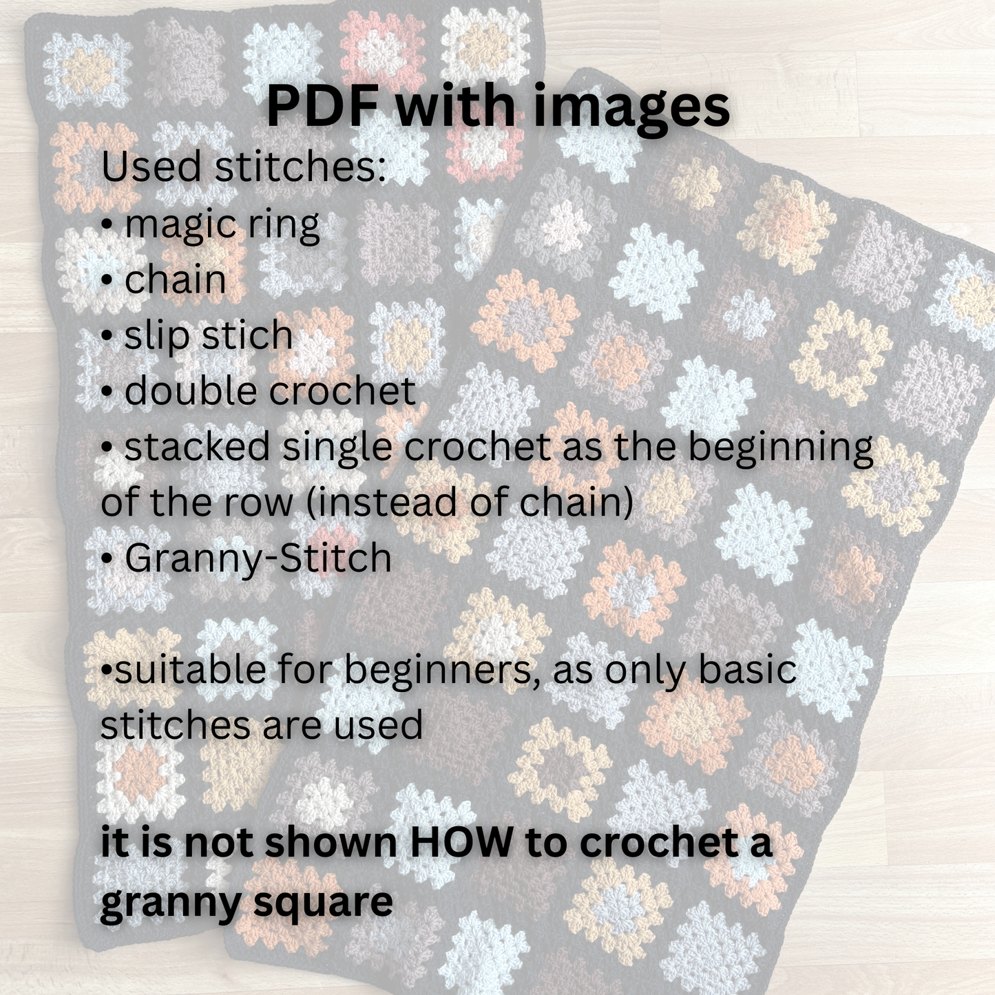 EN | CROCHET PATTERN Granny-Square-Skirt